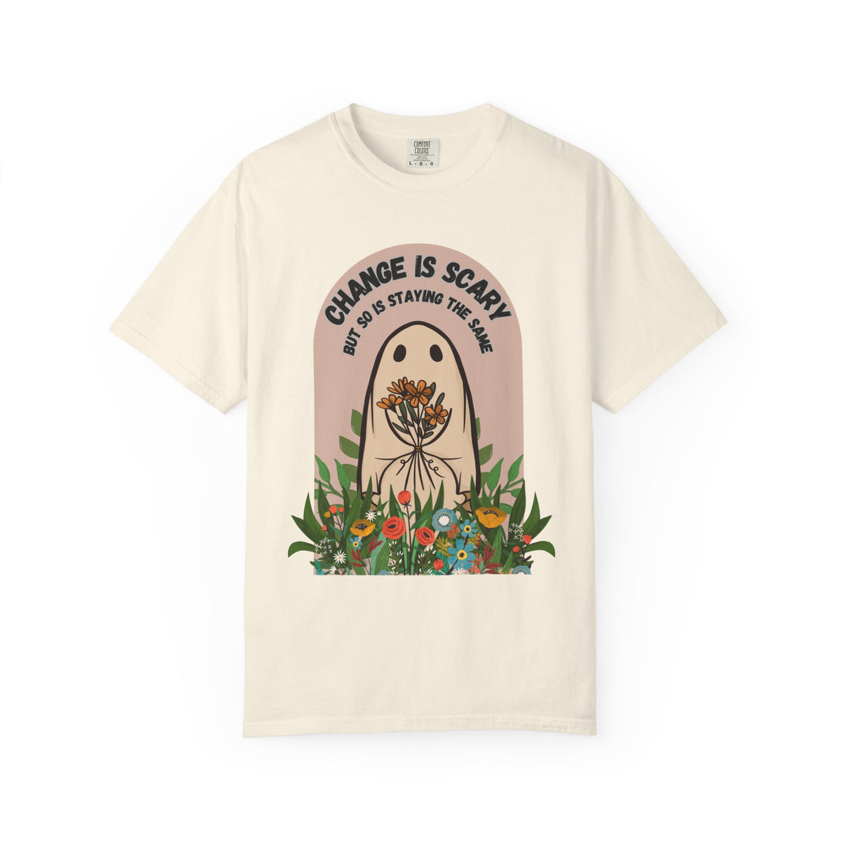Change Is Scary — Floral Botanical Graphic Tee