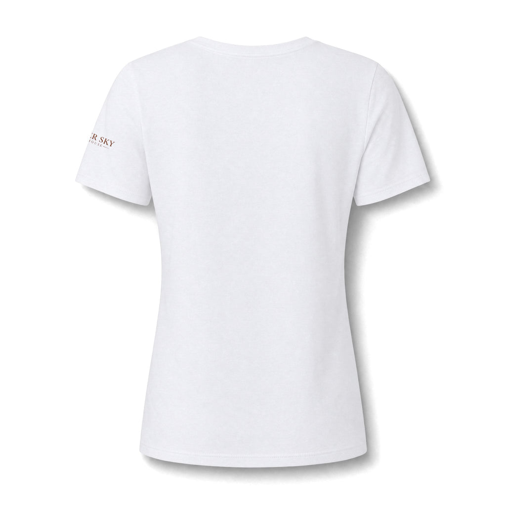 Flour Child V-Neck Tee — Bread & Wheat Bakery Graphic
