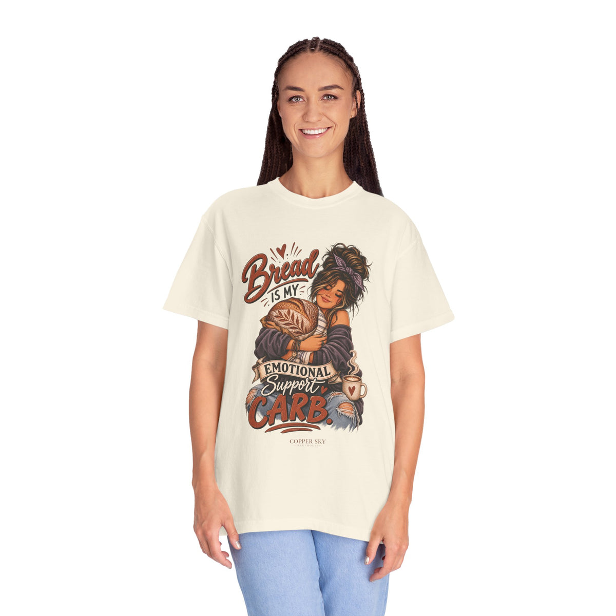 Bread Is My Emotional Support Carb — Graphic Tee