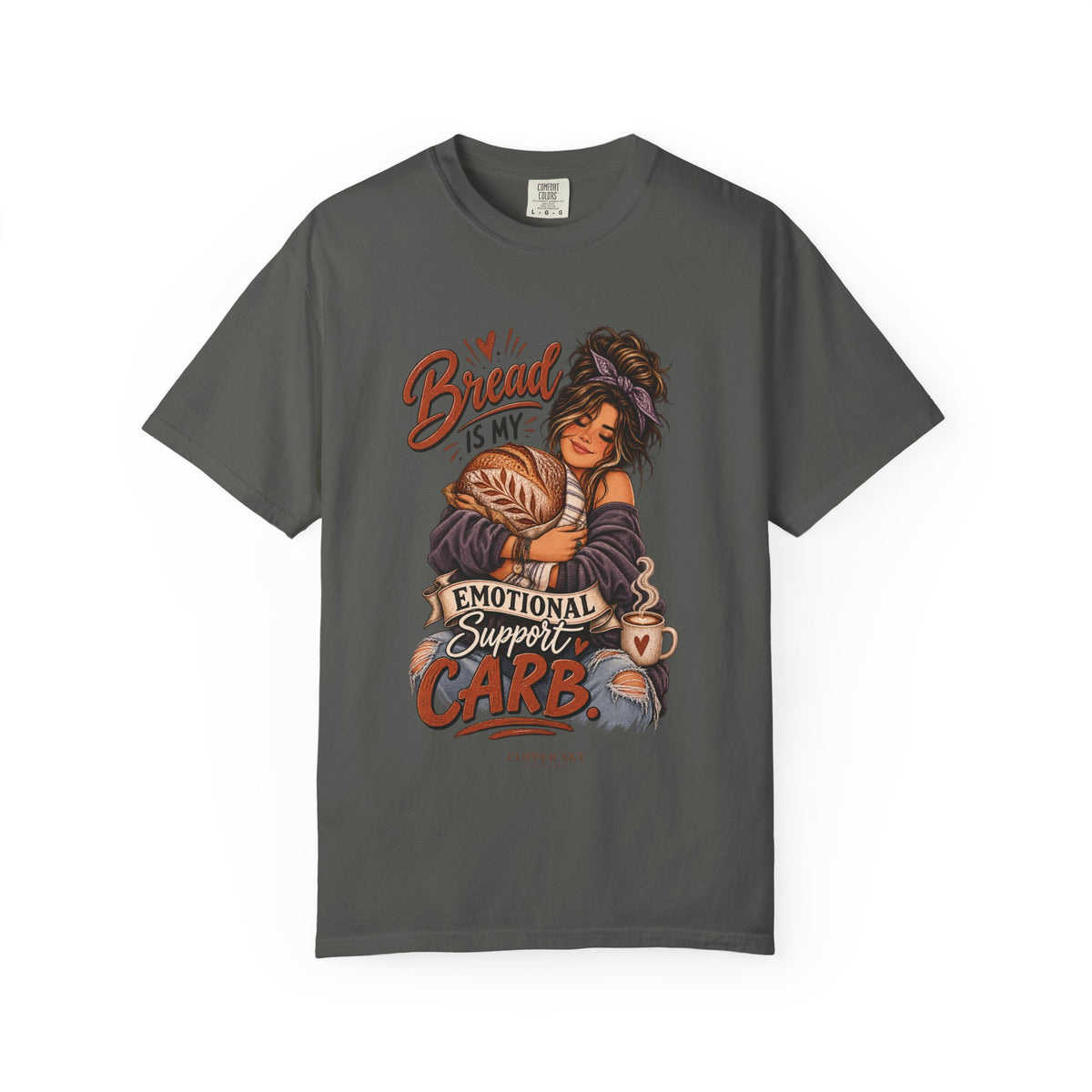 Bread Is My Emotional Support Carb — Graphic Tee