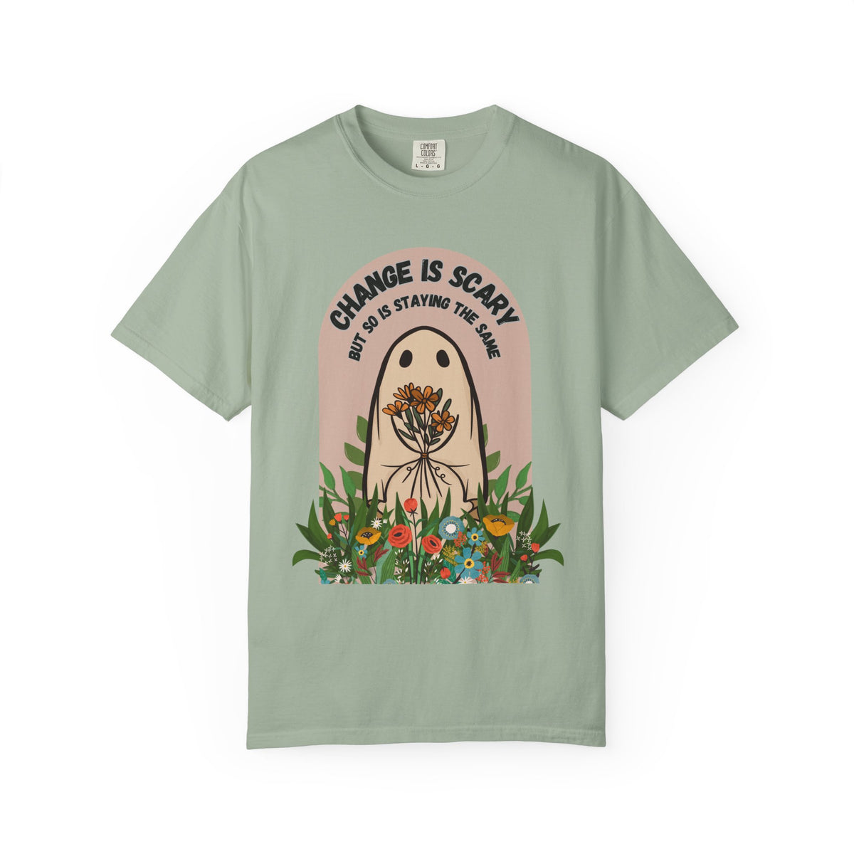 Change Is Scary — Floral Botanical Graphic Tee