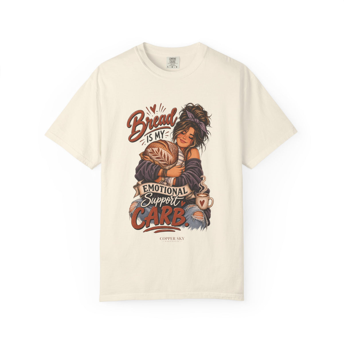 Bread Is My Emotional Support Carb — Graphic Tee