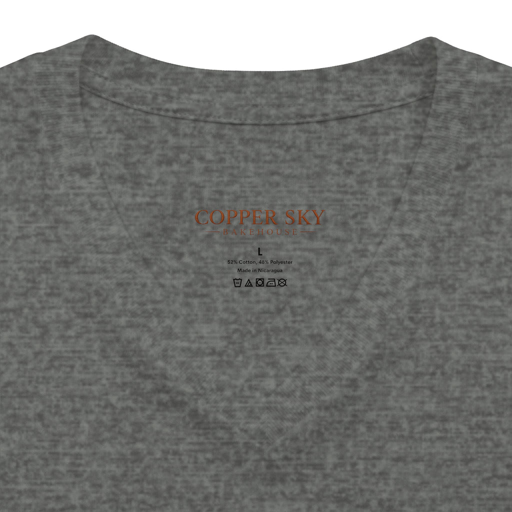 Bread Lady Made Me Do It — Retro Baker V-Neck Tee