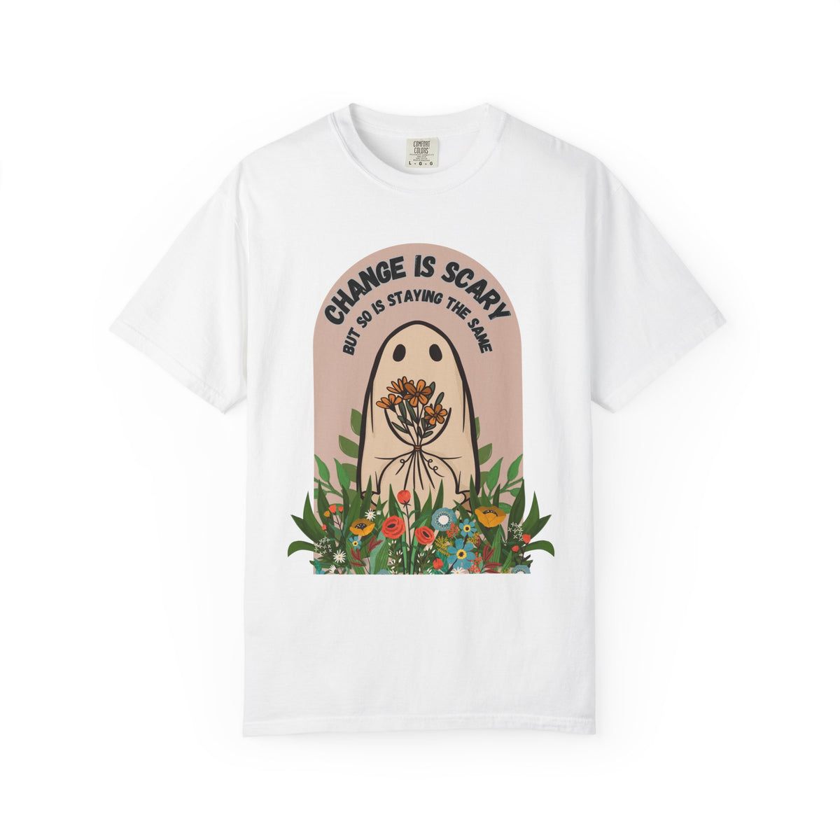 Change Is Scary — Floral Botanical Graphic Tee