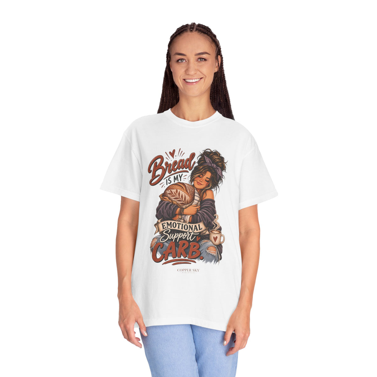Bread Is My Emotional Support Carb — Graphic Tee