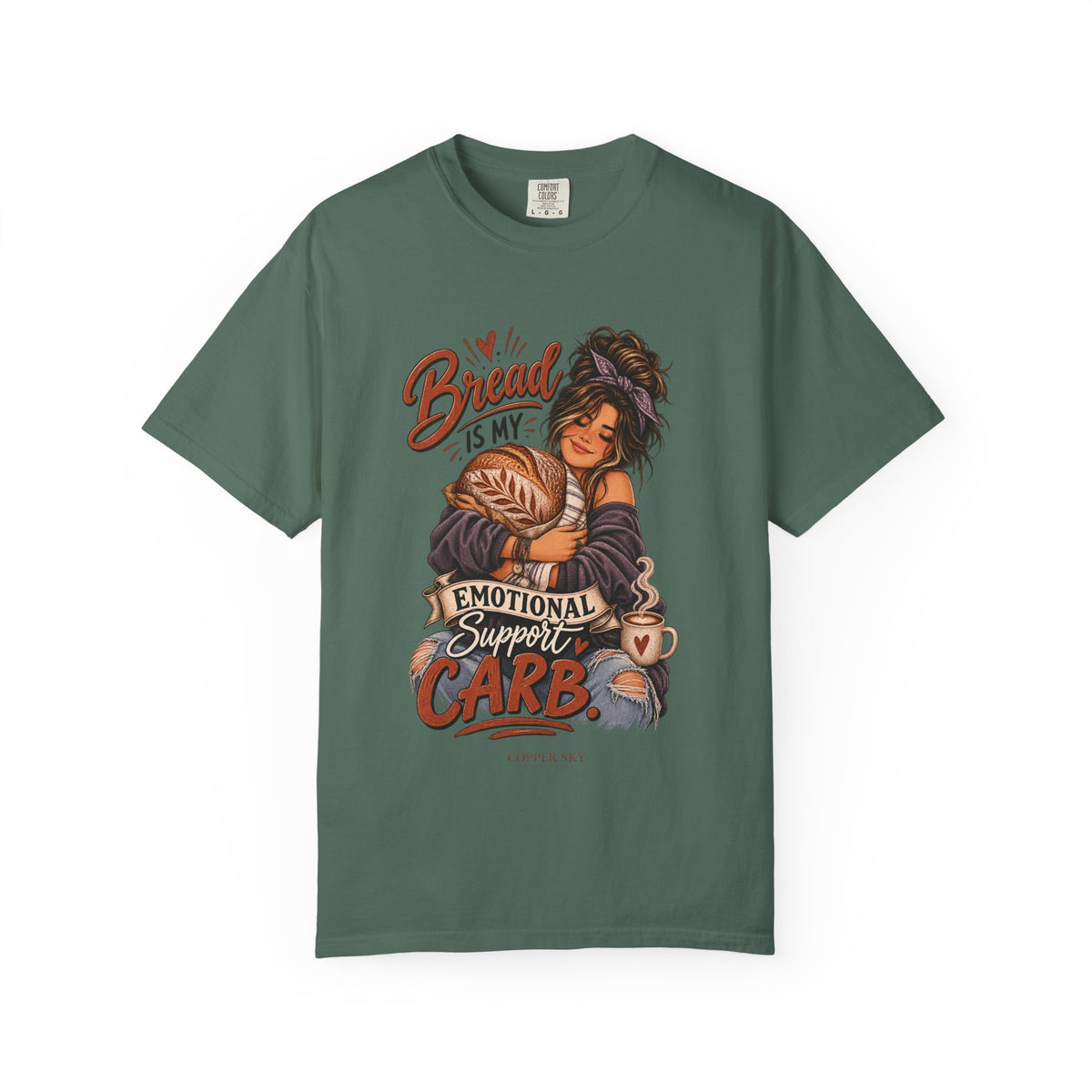Bread Is My Emotional Support Carb — Graphic Tee