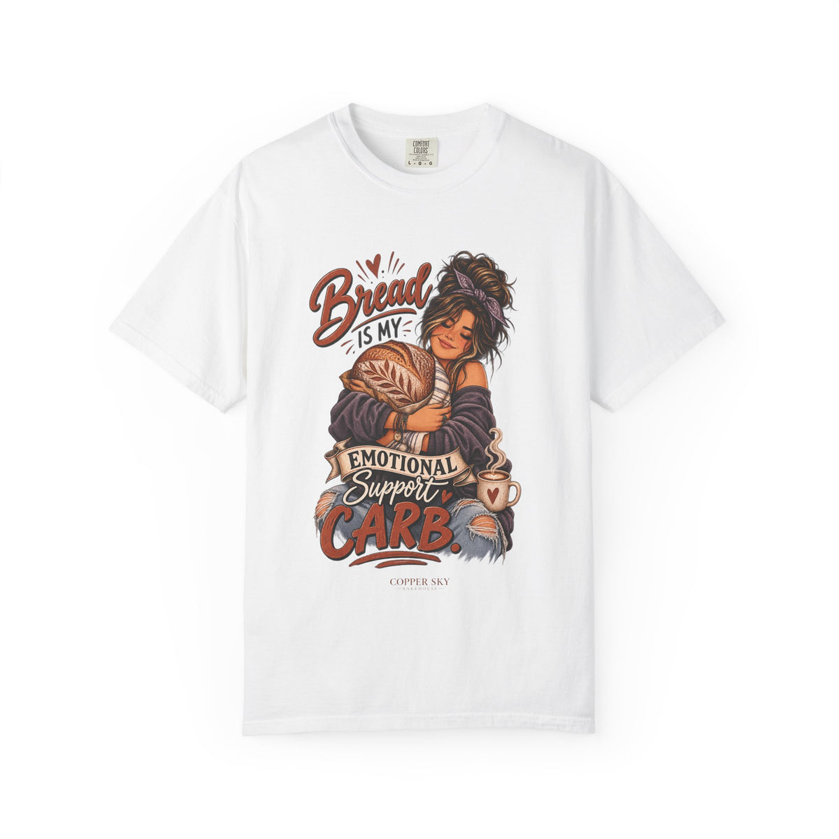 Bread Is My Emotional Support Carb — Graphic Tee