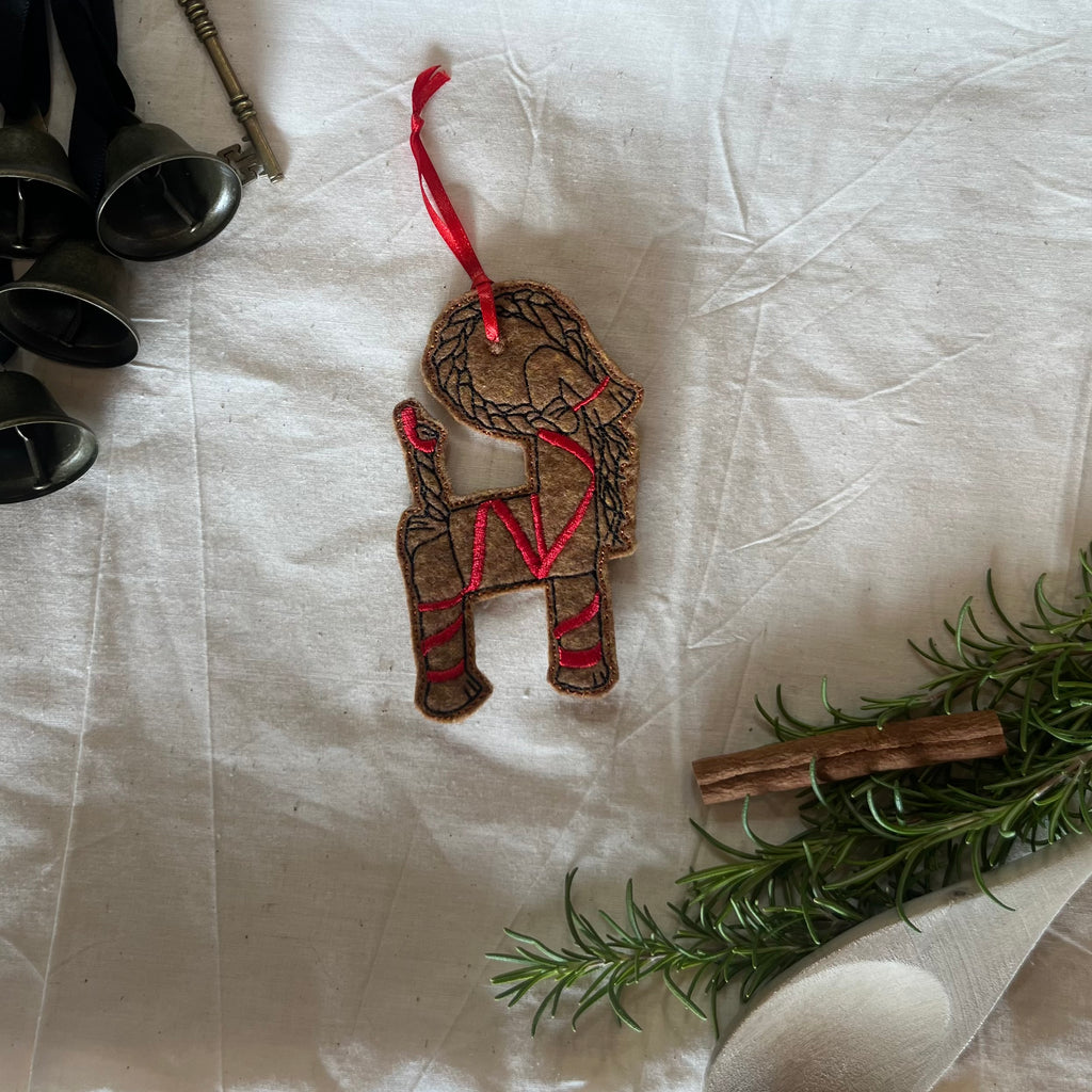 Yule Goat Ornament | Julbock Handmade Felt Christmas & Scandinavian Holiday Decor